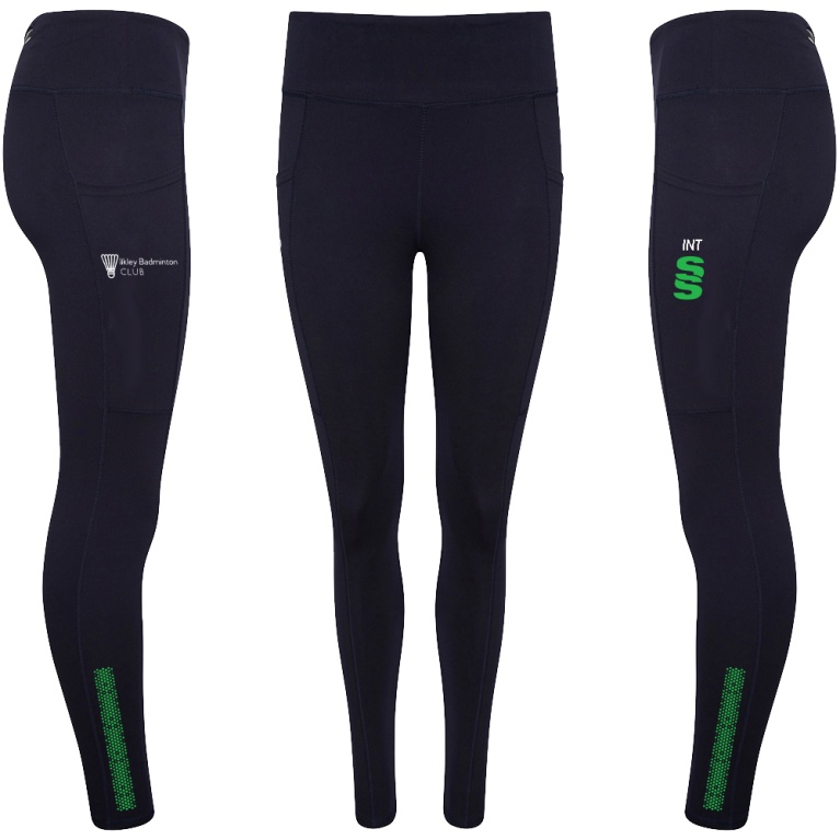 Ilkley Badminton Club - Performance Full Length Leggings : Navy